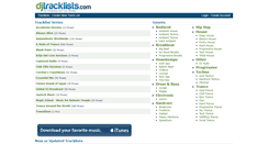 Desktop Screenshot of djtracklists.com