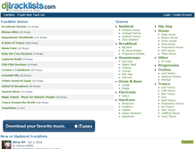 Tablet Screenshot of djtracklists.com